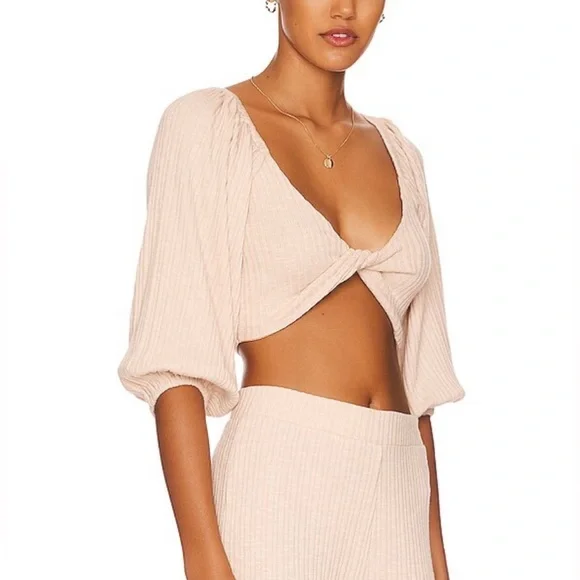 NWT L*SPACE JEMMA TOP SIZE LARGE IN SAND - Picture 2 of 8